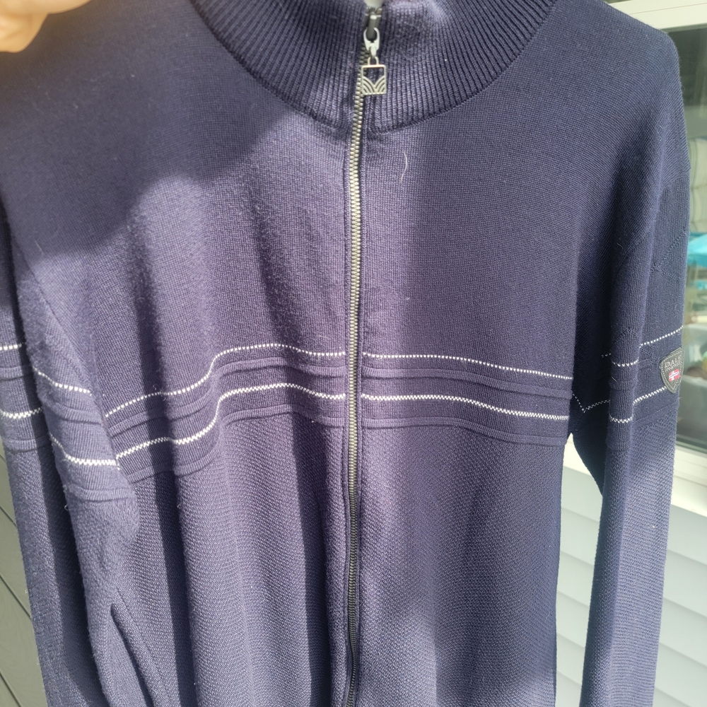 Men's Navy Full-Zip Sweater
